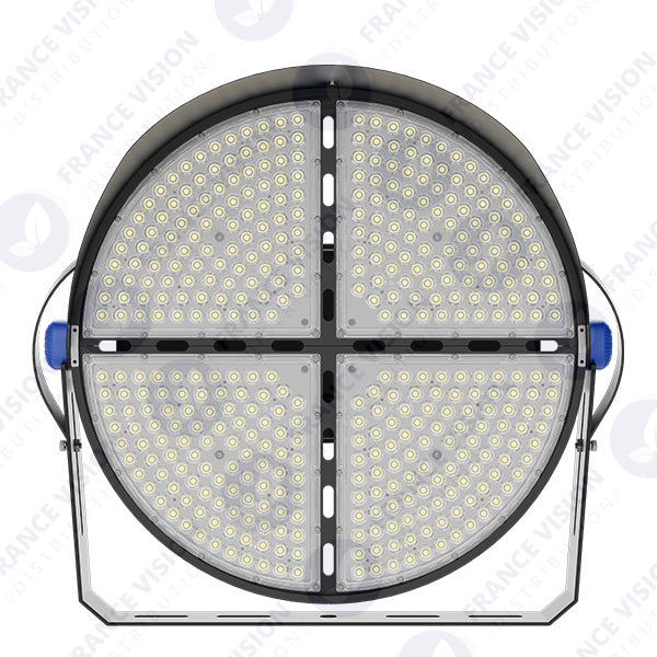 Projecteur de stade - Série ROUND V2 - 1000 Watts -  180 000 Lumens - 180 Lumens/Watt - Angle 20° /  30° / 45° / 60° au choix - IP66 - 70 x 65 x 26 cm - 3000k à 6500k - Dimmable - Transformateur SOSEN - Garantie 5 ans