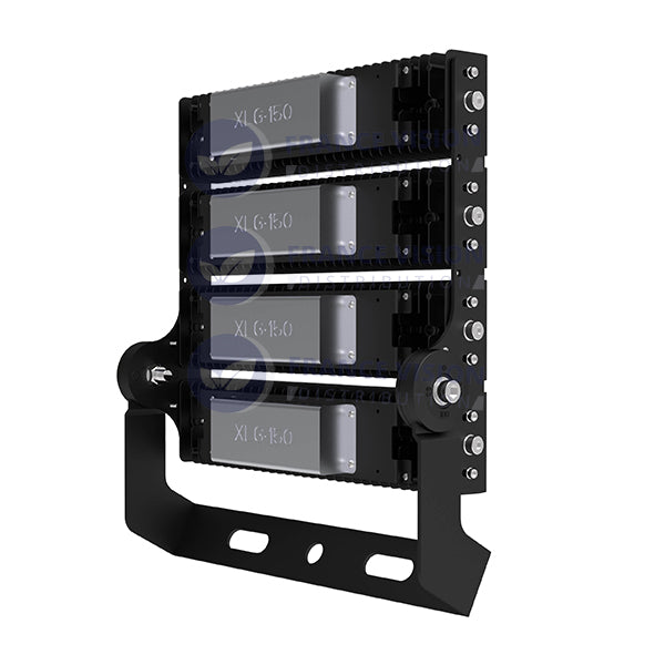 Projecteur haute puissance LED de stade - Série EXCEPTION - 500 Watts - 75 000 Lumens - 150 Lumens/Watt - Angle 20°/40°/60°/90° au choix - 44 x 48 x 11 cm - IP66 - IK08 - 2700k à 6500k - Transformateur Meanwell- Garantie 5 ans