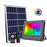 Carton / Lot de 7x Projecteurs LED solaires - Série WARRIOR RGBW (Multicolores + Blanc) - 60 Watts - Angle 120° - Lampe 21 x 17 x 6 cm - IP67 - Avec télécommande - Avec capteur crépusculaire - Bluetooth - Rythme musical