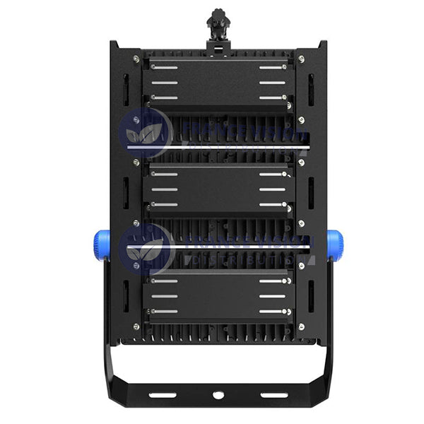 Projecteur haute puissance LED de stade - Série EXCEPTION - 600 Watts - 90 000 Lumens - 150 Lumens/Watt - Angle 15°/30°/45°/60°/120° au choix - 92 x 74 x 13 cm - IP66 - IK08 - 2700k à 6500k - Transformateur Meanwell- Garantie 5 ans