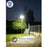 Carton / Lot de 4x Lampes solaires pour extérieur - Série OVNI BASIC - 250 Watts - 1900 lumens - Angle 360° - Diamètre tube d'insertion 80 mm - Avec détecteur de mouvement - Avec télécommande - Contrôleur MPPT - Couleur d'éclairage 3000K