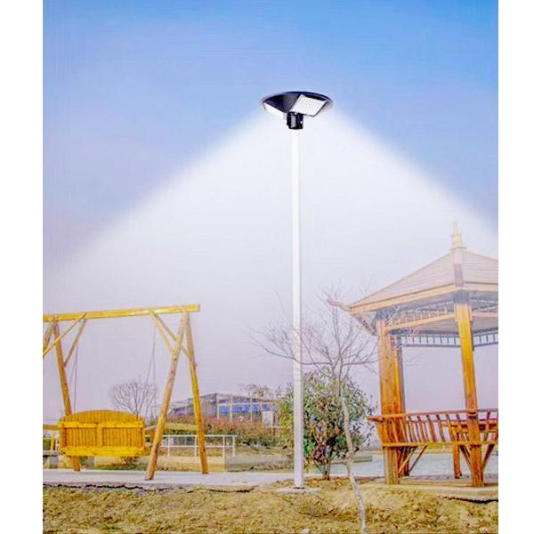 Carton / Lot de 4x Lampes solaires pour extérieur - Série OVNI BASIC - 250 Watts - 1900 lumens - Angle 360° - Diamètre tube d'insertion 80 mm - Avec détecteur de mouvement - Avec télécommande - Contrôleur MPPT - Couleur d'éclairage 3000K