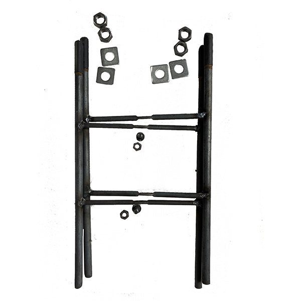Base de fondation entraxe latéral 200MM  pour mât (Mât STANDARD V1 EVO / V2 EVO / V3 EVO / V4 EVO)