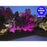 Carton / Lot de 7x Projecteurs LED solaires - Série WARRIOR RGBW (Multicolores + Blanc) - 60 Watts - Angle 120° - Lampe 21 x 17 x 6 cm - IP67 - Avec télécommande - Avec capteur crépusculaire - Bluetooth - Rythme musical
