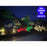 Carton / Lot de 7x Projecteurs LED solaires - Série WARRIOR RGBW (Multicolores + Blanc) - 60 Watts - Angle 120° - Lampe 21 x 17 x 6 cm - IP67 - Avec télécommande - Avec capteur crépusculaire - Bluetooth - Rythme musical