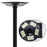 Lampe solaire pour extérieur - Série OVNI - Version HERCULE 400 - Rendu lumineux 400 Watts - 2000 lumens - Angle 360° - IP65 - Diamètre tube d'insertion 60 / 76mm - Avec détecteur de mouvement – Capteur crépusculaire - Avec télécommande - 6000k