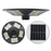 Lampe solaire pour extérieur - Série OVNI - Version HERCULE 400 - Rendu lumineux 400 Watts - 2000 lumens - Angle 360° - IP65 - Diamètre tube d'insertion 60 / 76mm - Avec détecteur de mouvement – Capteur crépusculaire - Avec télécommande - 6000k