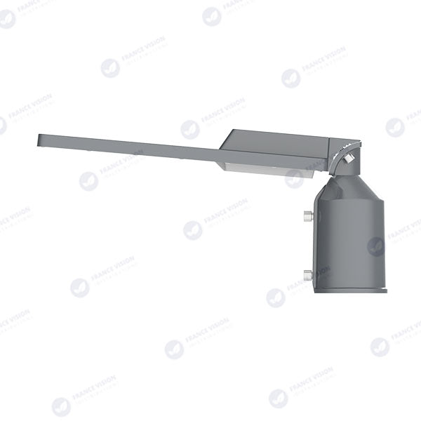 Lampe de rue filaire - Série FLEX V2 - 100 Watts - 13 000 Lumens - 130 Lumens/Watt - IP65 - IK09 - Angle 140x70° - 54 x 17 x 2 cm - 6000k – Angle rotatif ajustable - Tube d'insertion 50/60mm - Garantie 5 ans