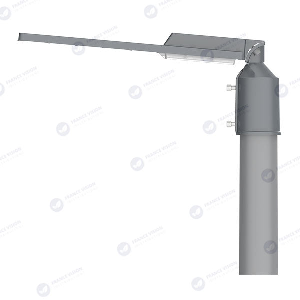 Lampe de rue filaire - Série FLEX V2 - 100 Watts - 13 000 Lumens - 130 Lumens/Watt - IP65 - IK09 - Angle 140x70° - 54 x 17 x 2 cm - 6000k – Angle rotatif ajustable - Tube d'insertion 50/60mm - Garantie 5 ans