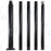 Lot de 5x Mâts / Poteaux pour lampe de rue - Série STANDARD V2 EVO avec TRAPPE - Vis antivol - 5 mètres - Entraxe latéral des trous 200mm - Couleur Noir