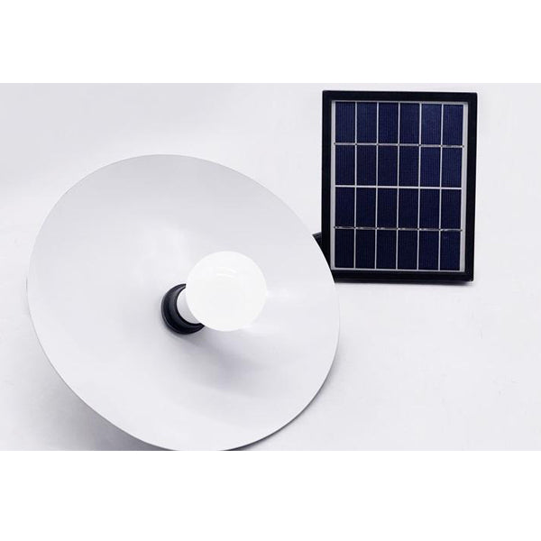 Plafonnier Solaire avec ampoule - Série ILLUMINE - Rendu lumineux 50 Watts - Double couleur d'éclairage 3000K / 6000K - IP65 - Câble 5 mètres - Autonomie 15 heures - Télécommande