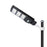 Lot de 5x Mâts / Poteaux pour lampe de rue - Série STANDARD V1 - 5 mètres - Entraxe latéral des trous 160mm - Couleur Noir