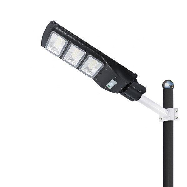 Lot de 5x Mâts / Poteaux pour lampe de rue - Série STANDARD V1 - 5 mètres - Entraxe latéral des trous 160mm - Couleur Noir