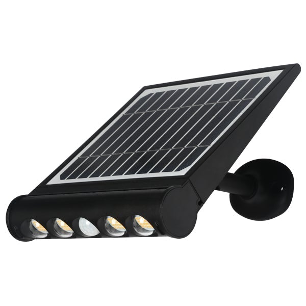 Lot de 12x Projecteurs / Lampes de sécurité solaires LED multifonctionnelles - Série SNIPER – Rendu lumineux 80 Watts - Angle 120° - IP65 - 26 x 21 x 7 cm – Détachable – 7 types d’installations - Avec détecteur de mouvement – Couleur éclairage 6000k
