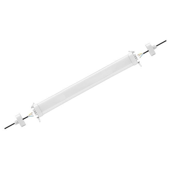 Pack de 6x Réglettes LED étanches connectables - Série EASY-LINK - Version POWER - Puissance ajustable 30 / 40 / 50 / 60 Watts - 8400 Lumens - 140 Lumens/Watt - 150 x 7 x 6 cm - Angle 120° - IP65 - 4000K - Transformateur OSRAM - Garantie 5 ans