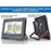 Carton / Lot de 2x Projecteurs LED solaires - Série WARRIOR - 800 Watts - Angle 120° - Lampe 39 x 30 x 8 cm - Panneau solaire 67 x 45 cm - IP67 - Avec télécommande - Dernière génération Solaire - Couleur éclairage 4000K