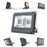 Projecteur LED solaire - Série WARRIOR - 300 Watts - Angle 120° - Lampe 34 x 27 x 7 cm - Panneau solaire 58 x 35 cm - IP67 - Avec télécommande - Dernière génération Solaire - Couleur éclairage 4000K