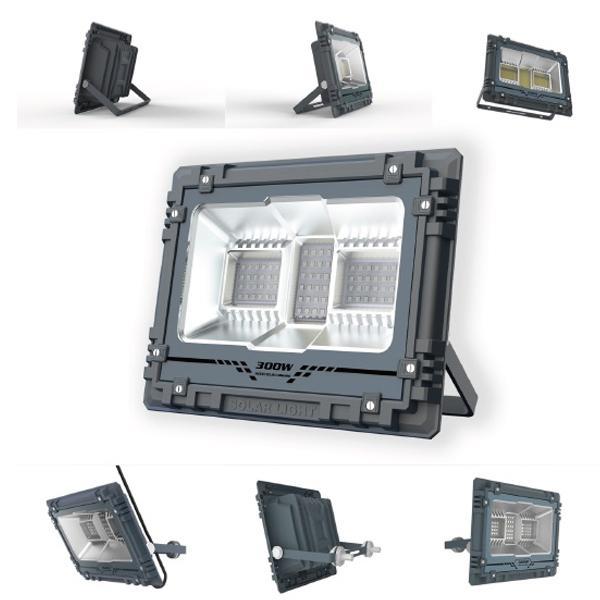 Carton / Lot de 2x Projecteurs LED solaires - Série WARRIOR - 800 Watts - Angle 120° - Lampe 39 x 30 x 8 cm - Panneau solaire 67 x 45 cm - IP67 - Avec télécommande - Dernière génération Solaire - Couleur éclairage 4000K