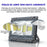 Carton / Lot de 4x Projecteurs LED solaires - Série WARRIOR - 300 Watts - Angle 120° - Lampe 34 x 27 x 7 cm - Panneau solaire 58 x 35 cm - IP67 - Avec télécommande - Dernière génération Solaire - Couleur éclairage 4000K