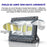Carton / Lot de 2x Projecteurs LED solaires - Série WARRIOR - 800 Watts - Angle 120° - Lampe 39 x 30 x 8 cm - Panneau solaire 67 x 45 cm - IP67 - Avec télécommande - Dernière génération Solaire - Couleur éclairage 4000K
