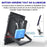 Projecteur LED solaire - Série WARRIOR - 60 Watts - Angle 120° - Lampe 22 x 17 x 6 cm - Panneau solaire 35 x 24 cm - IP67 - Avec télécommande - Dernière génération Solaire - Couleur éclairage 6000K
