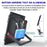 Carton / Lot de 2x Projecteurs LED solaires - Série WARRIOR - 800 Watts - Angle 120° - Lampe 39 x 30 x 8 cm - Panneau solaire 67 x 45 cm - IP67 - Avec télécommande - Dernière génération Solaire - Couleur éclairage 4000K