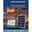 Carton / Lot de 2x Projecteurs LED solaires - Série WARRIOR - 800 Watts - Angle 120° - Lampe 39 x 30 x 8 cm - Panneau solaire 67 x 45 cm - IP67 - Avec télécommande - Dernière génération Solaire - Couleur éclairage 4000K