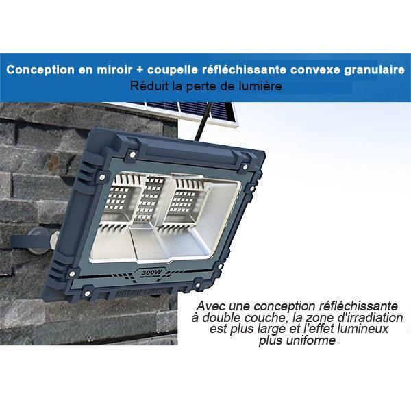 Carton / Lot de 2x Projecteurs LED solaires - Série WARRIOR - 800 Watts - Angle 120° - Lampe 39 x 30 x 8 cm - Panneau solaire 67 x 45 cm - IP67 - Avec télécommande - Dernière génération Solaire - Couleur éclairage 4000K
