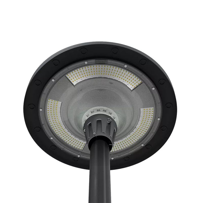 Carton / Lot de 6x Lampes LED solaire  - Série OVNI FUTUR - RGBWW - Type UFO - 1200 Watts - 2800 lumens - Panneau Monocristallin - Diamètre tube d'insertion 76 mm - Télécommande - Couleur 3000K / 6000K / RGB