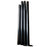 Mât / Poteau pour lampe de rue - Série STANDARD V1 - 3 mètres - Entraxe latéral des trous 160mm - Couleur Noir
