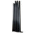 Mât / Poteau pour lampe de rue - Série STANDARD V1 - 5 mètres - Entraxe latéral des trous 160mm - Couleur Noir