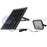 Projecteur LED solaire - Série SECURITY V1 - Rendu lumineux 150 Watts - 1500 lumens - Angle 120° x 60° - IP65 - 6000k - Lampe 14 x 15 x 3 cm - Panneau solaire monocristallin ajustable 22 x 18 x 2 cm - Détecteur Infrarouge - Télécommande