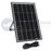 Projecteur LED solaire - Série SECURITY V1 - Rendu lumineux 150 Watts - 1500 lumens - Angle 120° x 60° - IP65 - 4000k - Lampe 14 x 15 x 3 cm - Panneau solaire monocristallin ajustable 22 x 18 x 2 cm - Détecteur Infrarouge - Télécommande