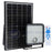Projecteur LED solaire - Série SECURITY V1 - Rendu lumineux 150 Watts - 1500 lumens - Angle 120° x 60° - IP65 - 4000k - Lampe 14 x 15 x 3 cm - Panneau solaire monocristallin ajustable 22 x 18 x 2 cm - Détecteur Infrarouge - Télécommande