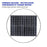 Lampe solaire pour extérieur - Série OVNI BASIC - 250 Watts - 1900 lumens - Angle 360° -  IP65 - Diamètre tube d'insertion 80 mm - Avec détecteur de mouvement - Avec télécommande - Contrôleur MPPT - Couleur d'éclairage 3000K