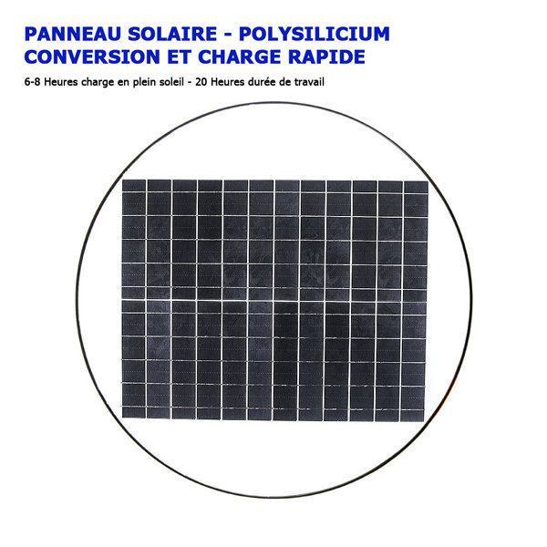 Lampe solaire pour extérieur - Série OVNI BASIC - 250 Watts - 1900 lumens - Angle 360° -  IP65 - Diamètre tube d'insertion 80 mm - Avec détecteur de mouvement - Avec télécommande - Contrôleur MPPT - Couleur d'éclairage 3000K
