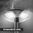 Lampe solaire pour extérieur - Série OVNI BASIC - 250 Watts - 1900 lumens - Angle 360° -  IP65 - Diamètre tube d'insertion 80 mm - Avec détecteur de mouvement - Avec télécommande - Contrôleur MPPT - Couleur d'éclairage 3000K