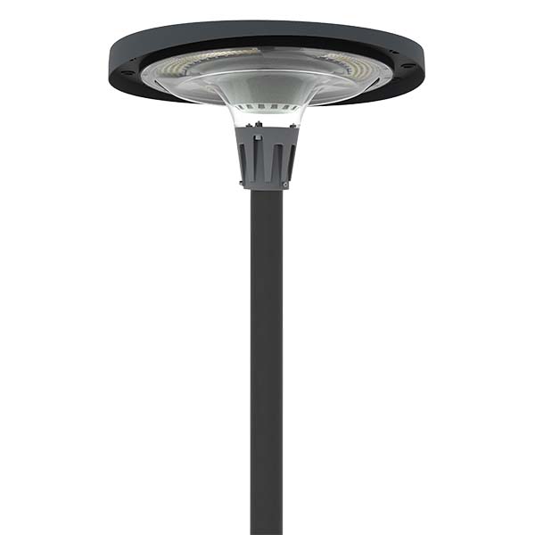 Palette de 14x Lampes LED solaires  - Série OVNI FUTUR - RGBWW - Type UFO - 1200 Watts - 2800 lumens - Panneau Monocristallin - Diamètre tube d'insertion 76 mm - Télécommande - Couleur 3000K / 6000K / RGB