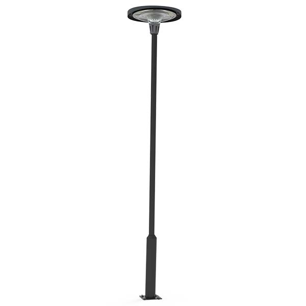 Lampe LED solaire  - Série OVNI FUTUR - RGBWW - Type UFO - 1200 Watts - 2800 lumens - Panneau Monocristallin - Angle 360° - Diamètre tube d'insertion 76 mm - Télécommande - Couleur 3000K / 6000K / RGB