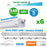 Pack de 6x Réglettes LED étanches connectables - Série EASY-LINK - Version POWER - Puissance ajustable 30 / 40 / 50 / 60 Watts - 8400 Lumens - 140 Lumens/Watt - 150 x 7 x 6 cm - Angle 120° - IP65 - 4000K - Transformateur OSRAM - Garantie 5 ans