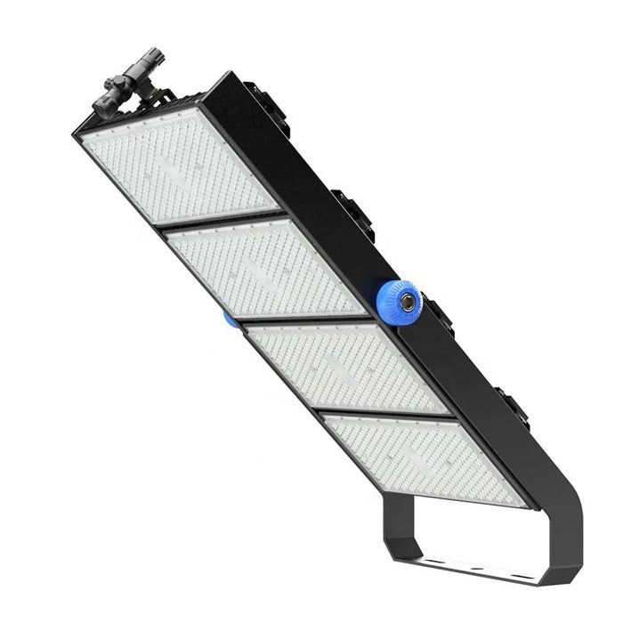 Lot de 4x Projecteurs haute puissance LED de stade - Série EXCEPTION - 1000 Watts - 150 000 Lumens - 150 Lumens/Watt - Angle 15°/30°/45°/60°/90°/120° au choix - 46 x 88 x 18 cm - IP66 - IK08 - Transformateur Meanwell- Garantie 5 ans