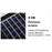 Carton / Lot de 5x Lampes de rue solaires - Série POWER V300 - Rendu lumineux 300 Watts - Angle 120° - 78 × 9 × 27 cm - IP65 - Avec télécommande - Avec détecteur de mouvement - Avec capteur crépusculaire - 6000k - Diamètre tube d’insertion 45 mm