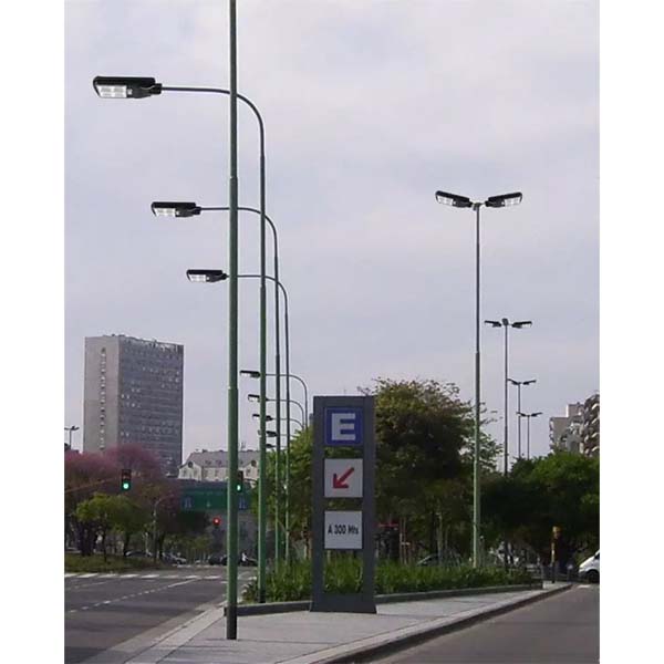 Carton / Lot de 5x Lampes de rue solaires - Série POWER V300 - Rendu lumineux 300 Watts - Angle 120° - 78 × 9 × 27 cm - IP65 - Avec télécommande - Avec détecteur de mouvement - Avec capteur crépusculaire - 6000k - Diamètre tube d’insertion 45 mm