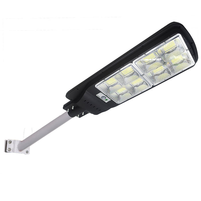 Carton / Lot de 5x Lampes de rue solaires - Série POWER V300 - Rendu lumineux 300 Watts - Angle 120° - 78 × 9 × 27 cm - IP65 - Avec télécommande - Avec détecteur de mouvement - Avec capteur crépusculaire - 6000k - Diamètre tube d’insertion 45 mm