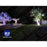Carton / Lot de 5x Projecteurs LED solaires - Série WARRIOR RGBW (Multicolores + Blanc) - 100 Watts - Angle 120° - Lampe 26 x 20 x 6 cm - IP67 - Avec télécommande - Avec capteur crépusculaire - Bluetooth - Rythme musical