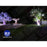 Carton / Lot de 7x Projecteurs LED solaires - Série WARRIOR RGBW (Multicolores + Blanc) - 60 Watts - Angle 120° - Lampe 21 x 17 x 6 cm - IP67 - Avec télécommande - Avec capteur crépusculaire - Bluetooth - Rythme musical