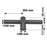 Double tête de mât en ligne - Insertion mât diamètre 80mm / Support 60mm