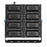 Lot de 4x Projecteurs haute puissance LED de stade - Série EXCEPTION - 1000 Watts - 150 000 Lumens - 150 Lumens/Watt - Angle 15°/30°/45°/60°/90°/120° au choix - 46 x 88 x 18 cm - IP66 - IK08 - Transformateur Meanwell- Garantie 5 ans