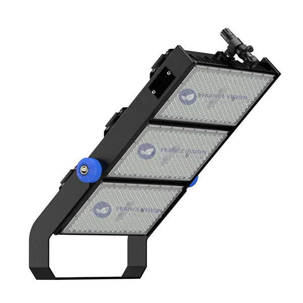 Projecteur haute puissance LED de stade - Série EXCEPTION - 600 Watts - 90 000 Lumens - 150 Lumens/Watt - Angle 15°/30°/45°/60°/120° au choix - 92 x 74 x 13 cm - IP66 - IK08 - 2700k à 6500k - Transformateur Meanwell- Garantie 5 ans