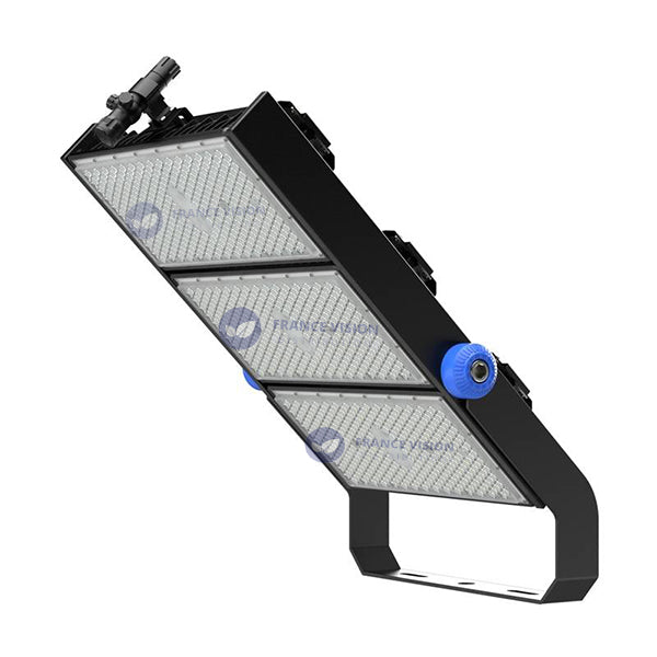 Projecteur haute puissance LED de stade - Série EXCEPTION - 600 Watts - 90 000 Lumens - 150 Lumens/Watt - Angle 15°/30°/45°/60°/120° au choix - 92 x 74 x 13 cm - IP66 - IK08 - 2700k à 6500k - Transformateur Meanwell- Garantie 5 ans